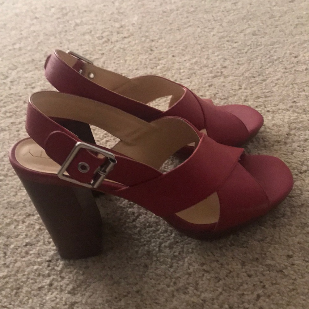 Red sandals